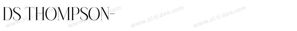 DS Thompson字体转换